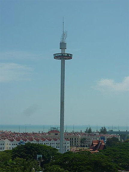 Vue Sur Le Port De Malacca Depuis Bukit St Paul Malacca Melaka