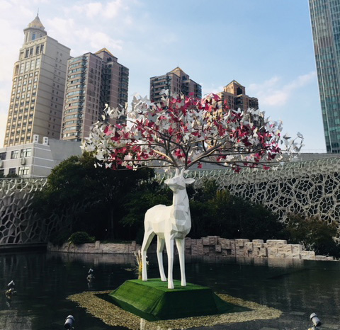 Chine Shanghai Parc de sculptures de Jing’An