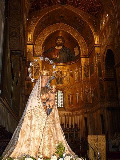 Int Rieur De La Cath Drale De Monreale Eglise Cattedrale Monreale