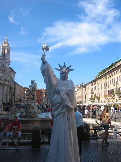 Piazza Navona Artiste Piazza Navona Centre Historique Rome