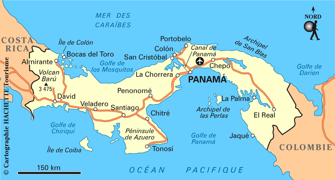 Carte Panama - Plan Panama