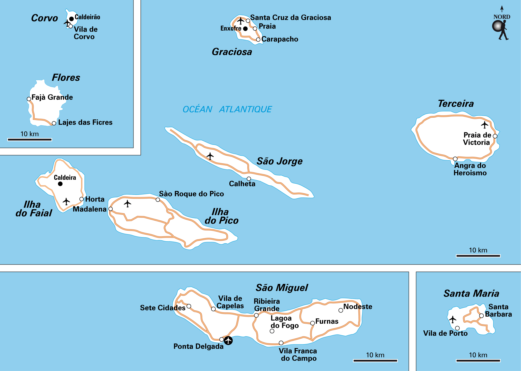açores carte géographique Carte Açores : Plan Açores   Routard.com