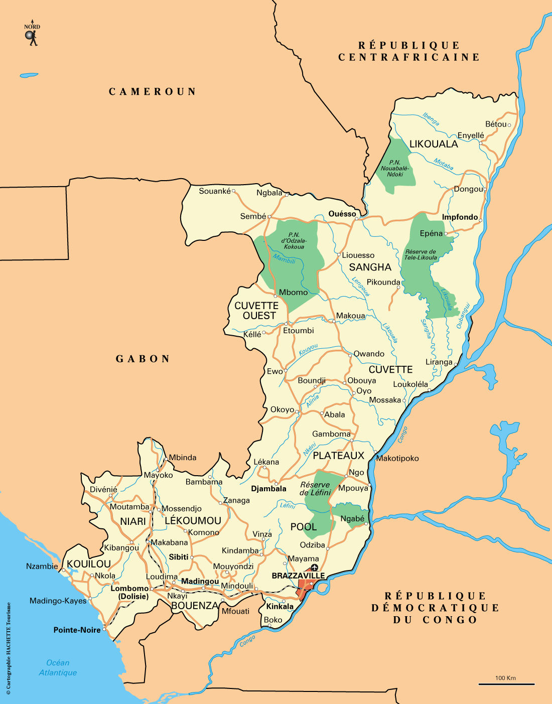 cartographie de la république du congo Brazzaville