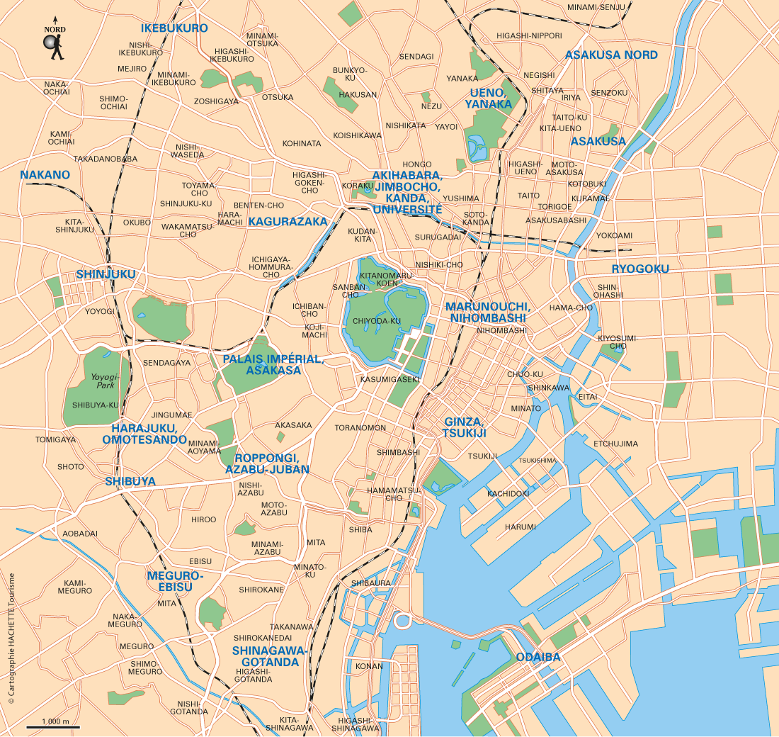 Carte Tokyo Carte générale - Plan Tokyo Carte générale