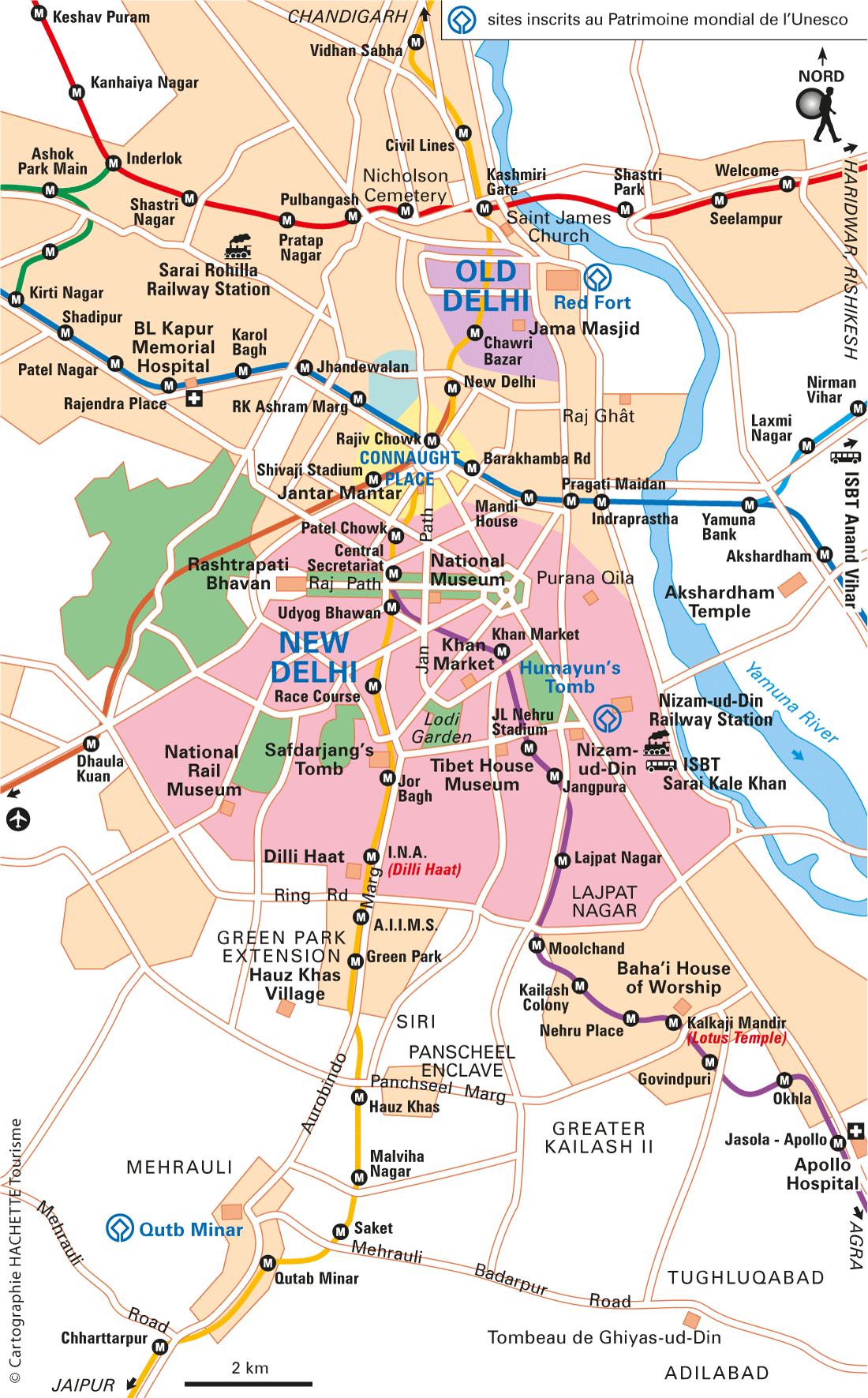 Carte Delhi Carte générale - Plan Delhi Carte générale