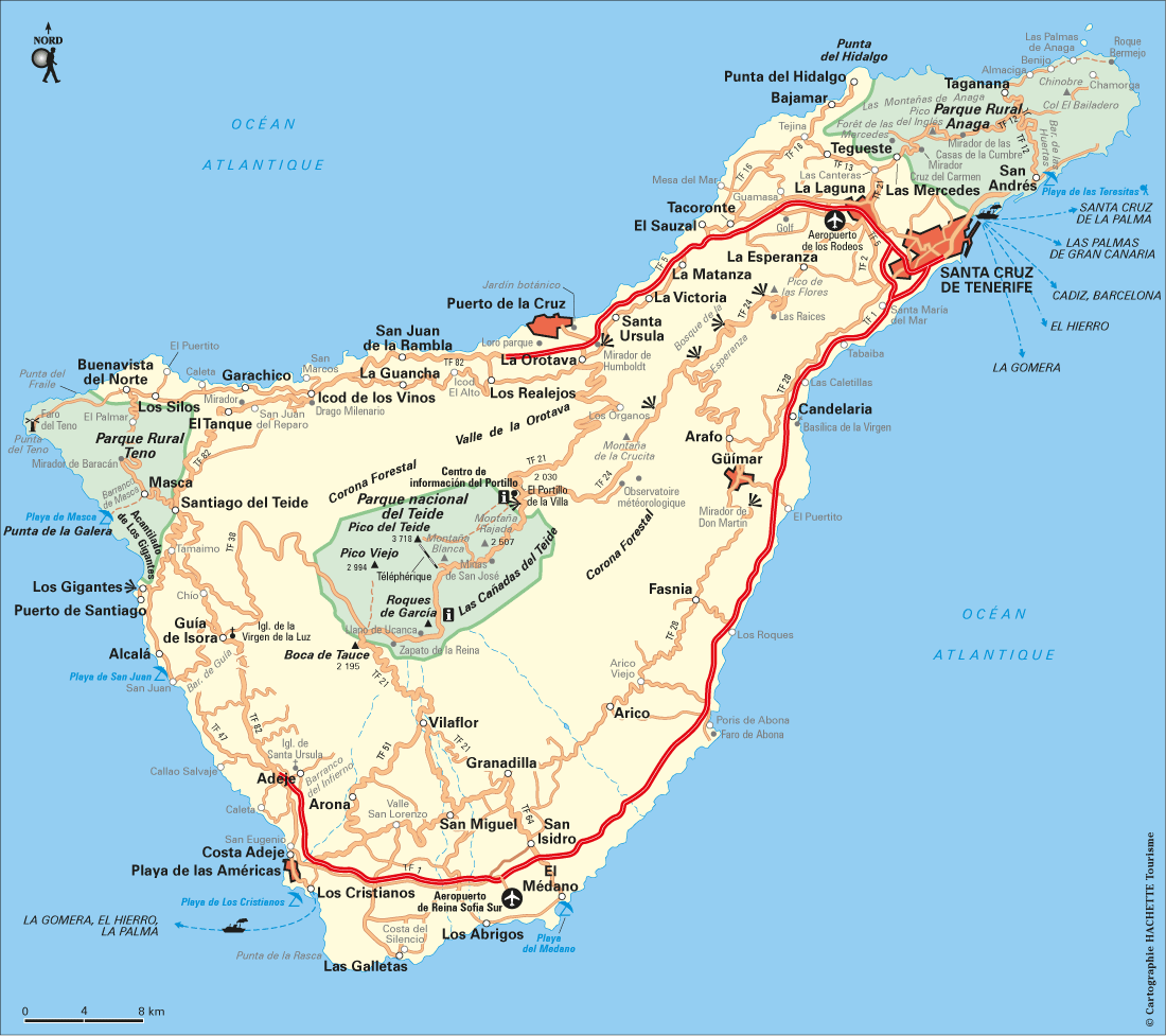 Carte Tenerife - Plan Tenerife