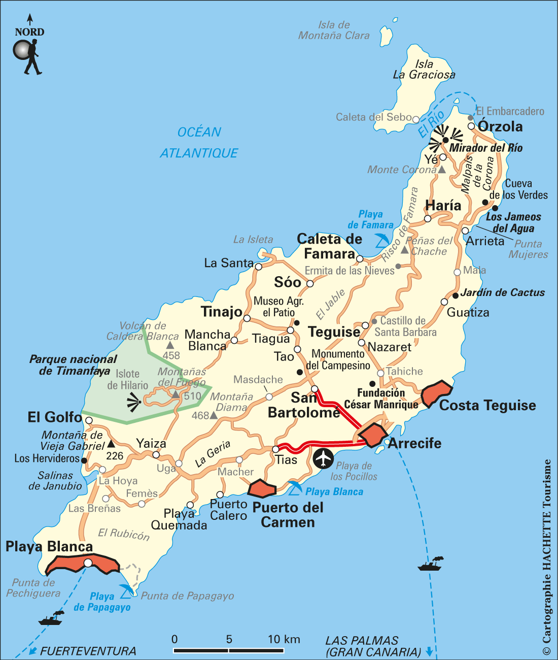 Carte Lanzarote - Plan Lanzarote