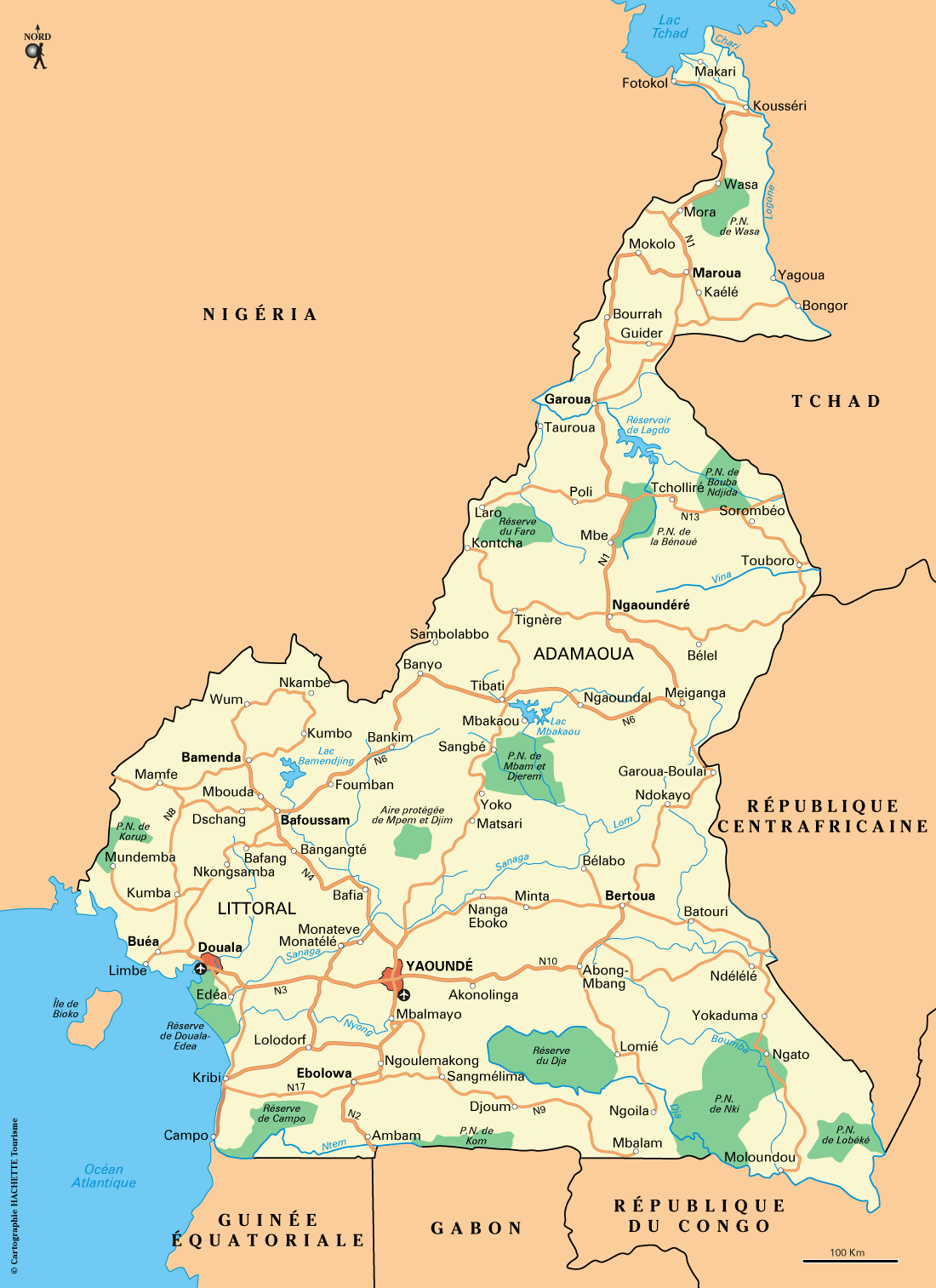 Carte Cameroun - Plan Cameroun