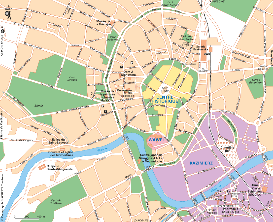 Carte Cracovie Carte générale - Plan Cracovie Carte générale