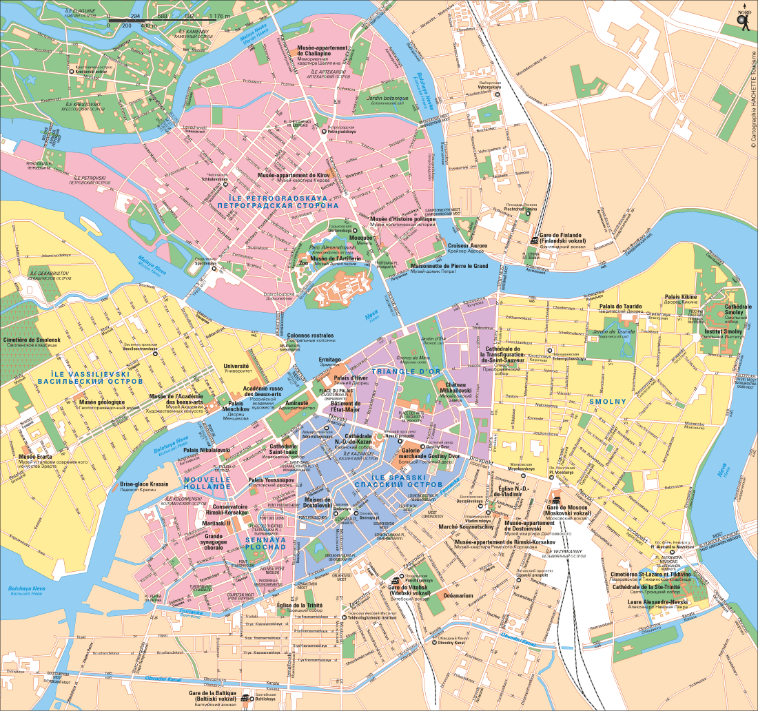 Carte Saint-Pétersbourg - Plan Saint-Pétersbourg