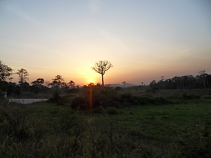 Coucher de soleil à Bongouanou