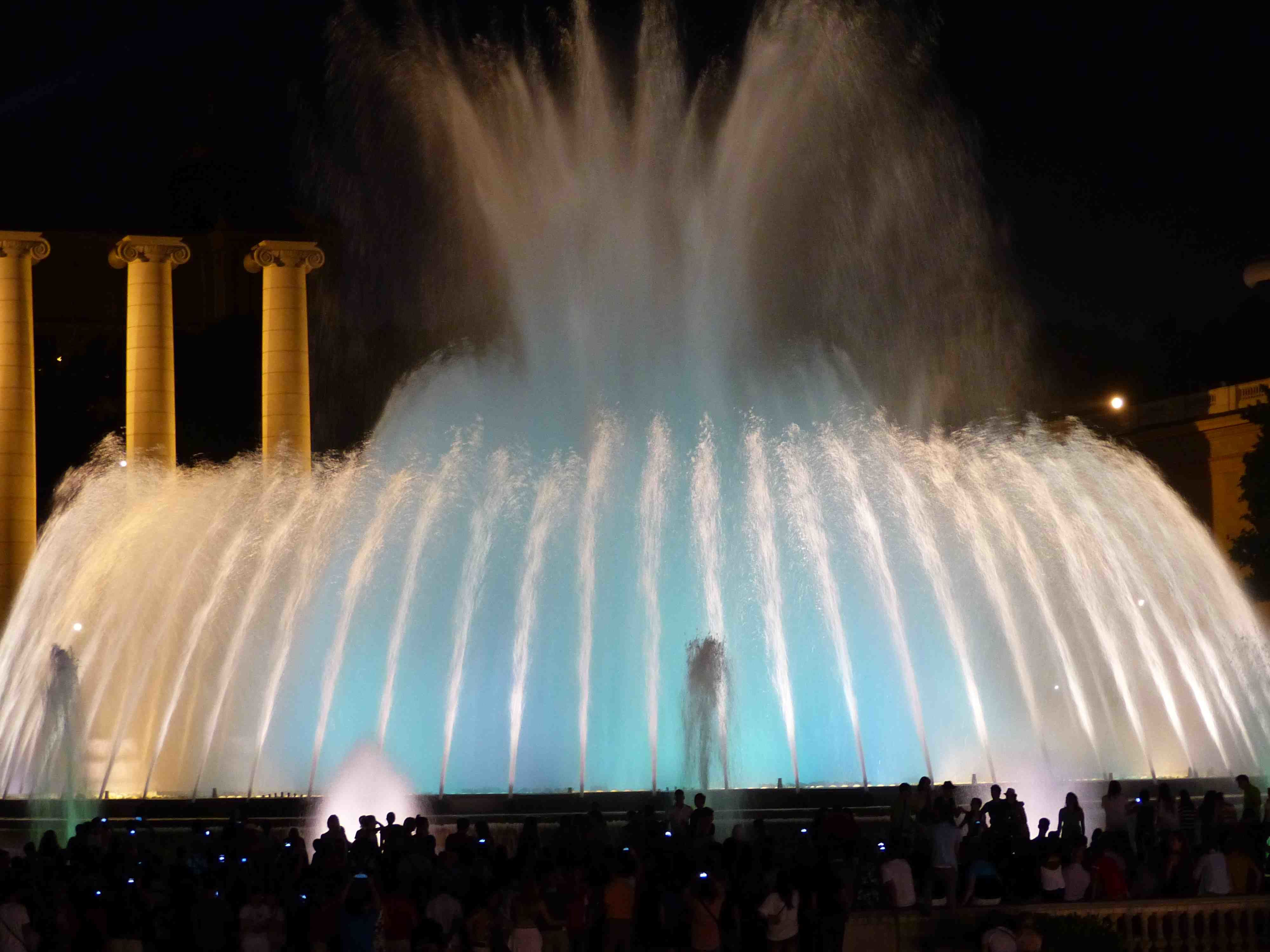 Fontaines de Montjuïc la nuit 