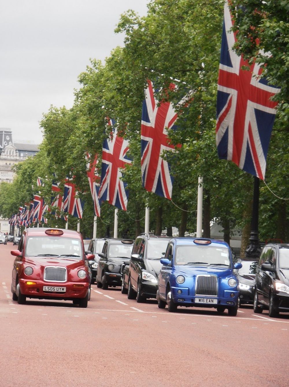 Drapeaux et taxis