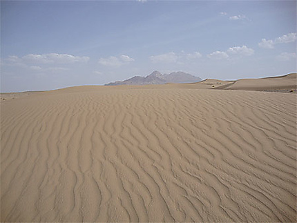 Paysage du désert iranien