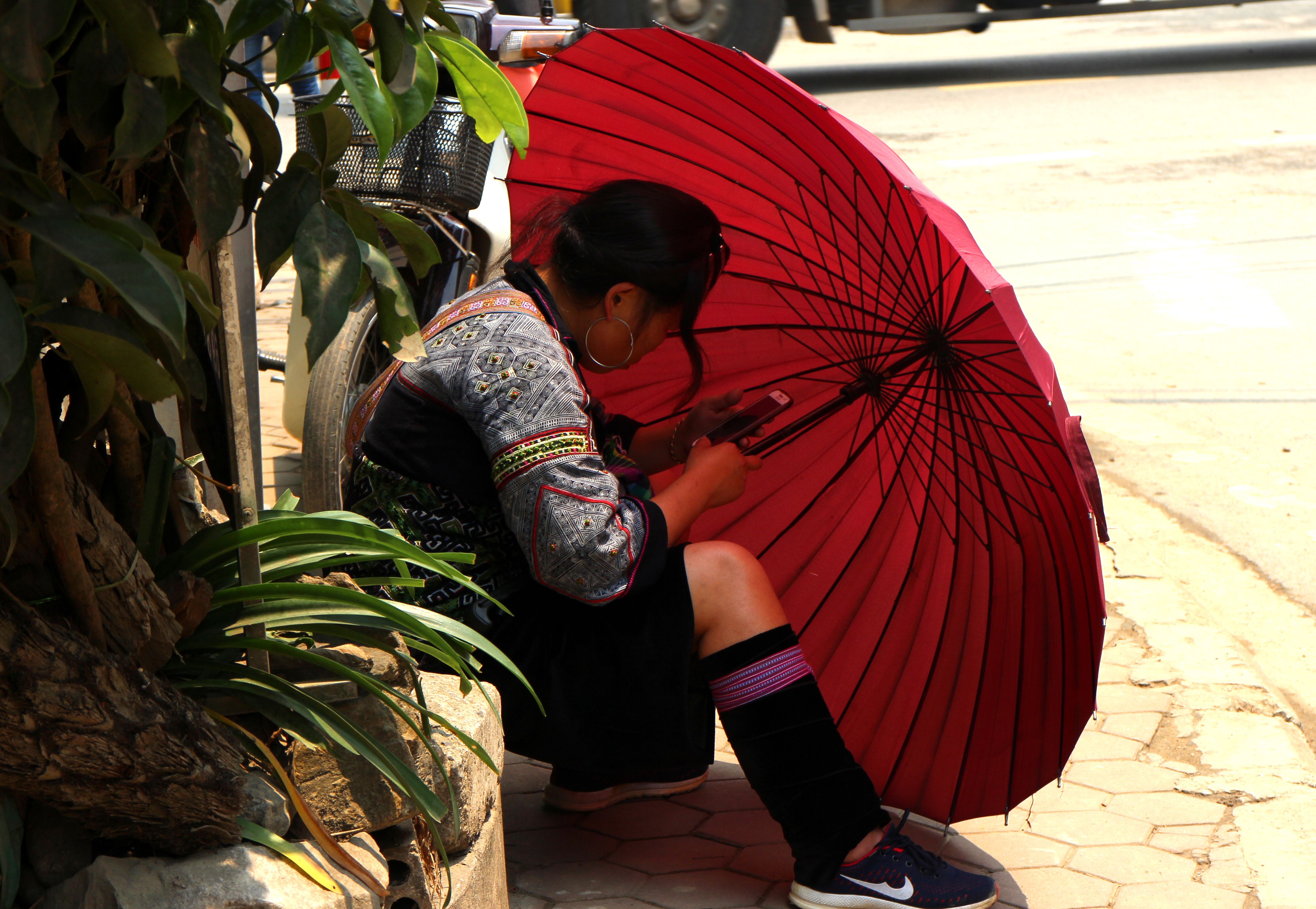 Smartphone addict à Sapa Smartphone addict à Sapa