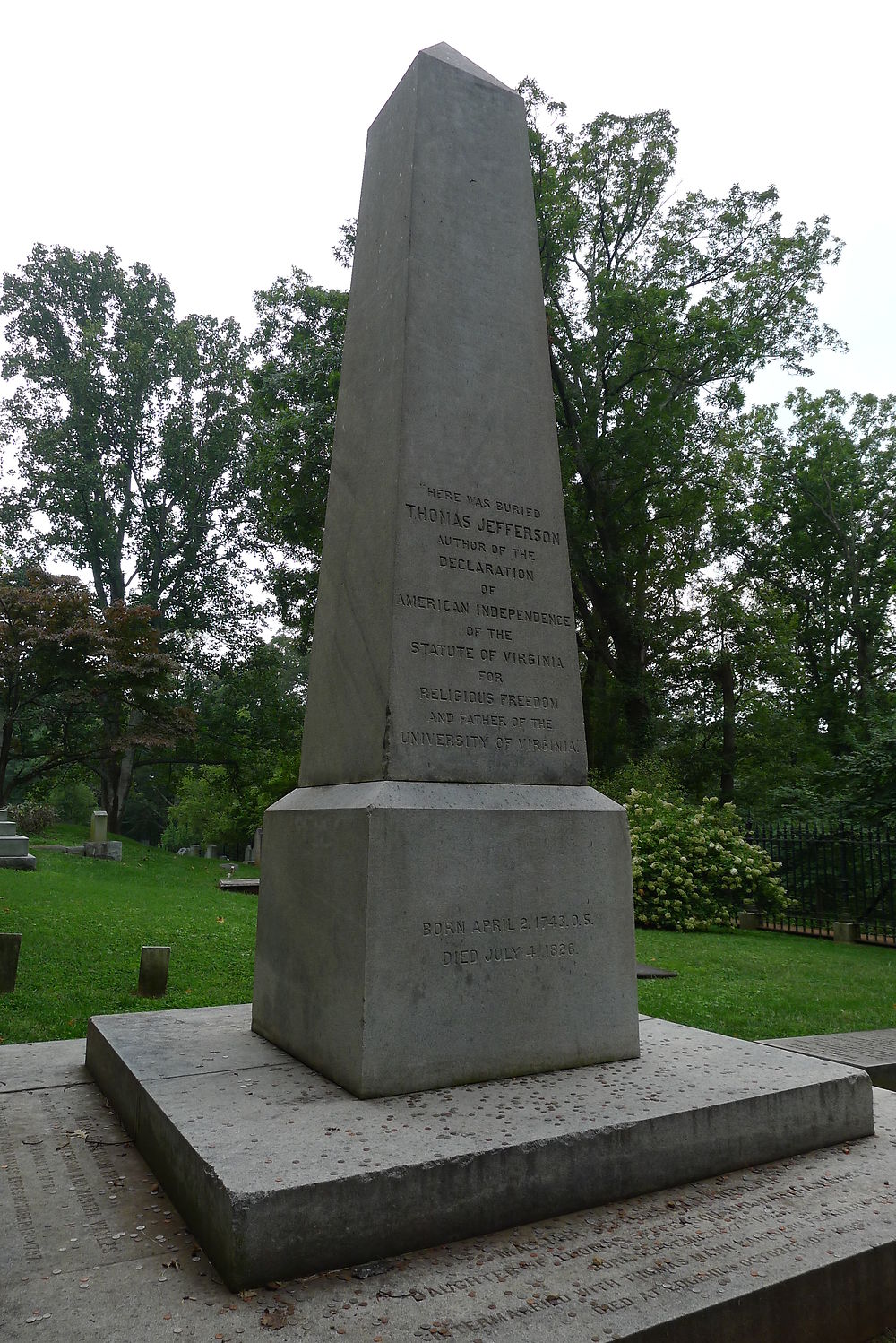 Tombe de Thomas Jefferson