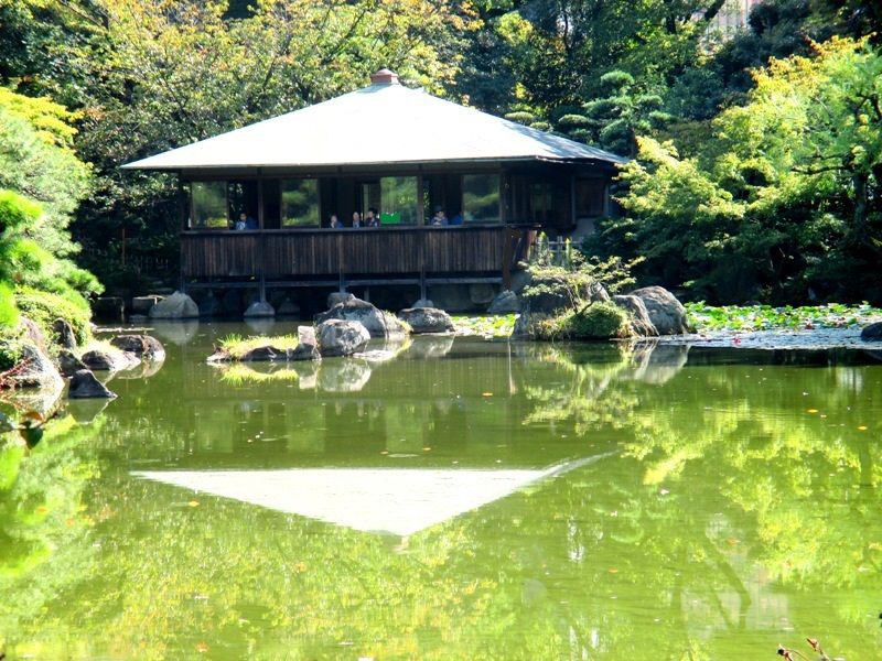 Maison de thé au Keitaku-en