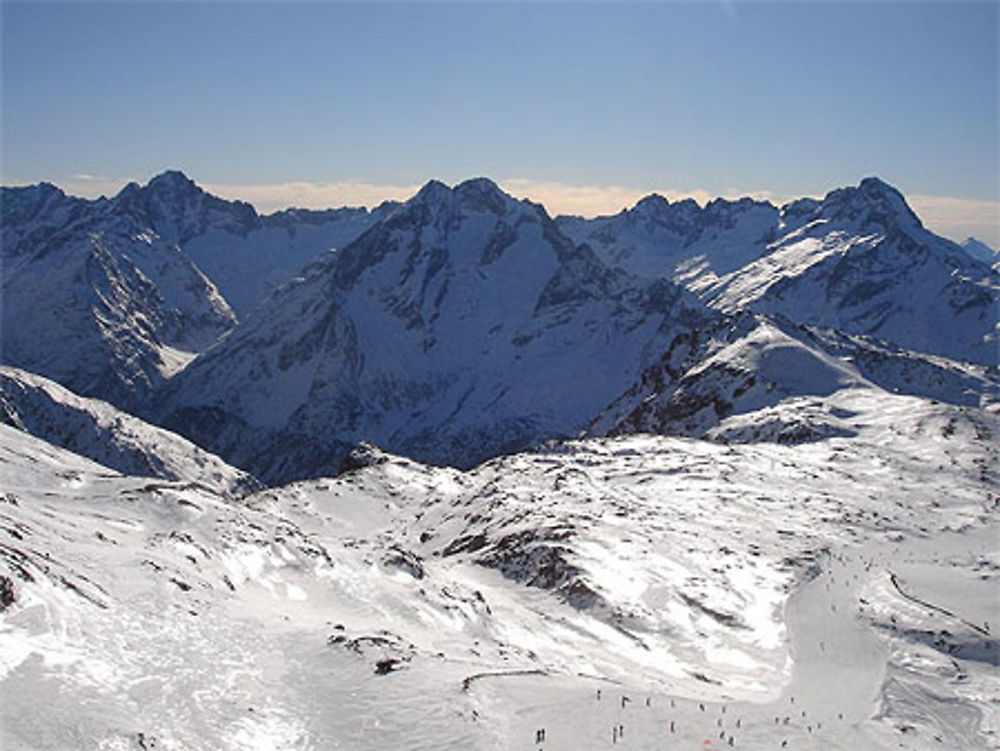 Le glacier et pistes des 2 alpes