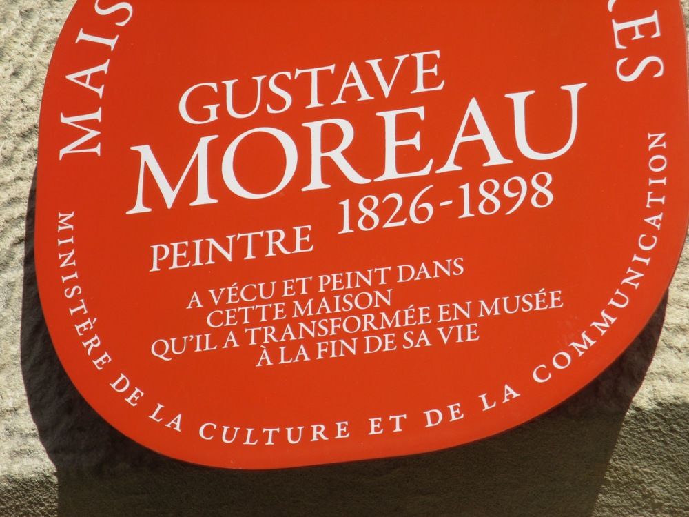 Enseigne musée Gustave Moreau 