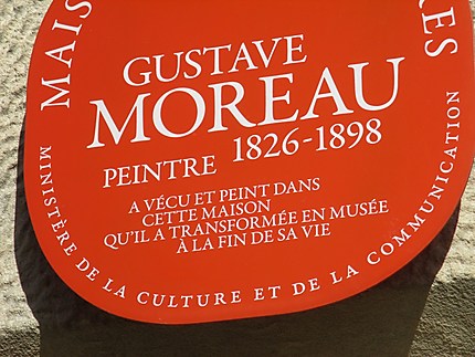 Enseigne musée Gustave Moreau 