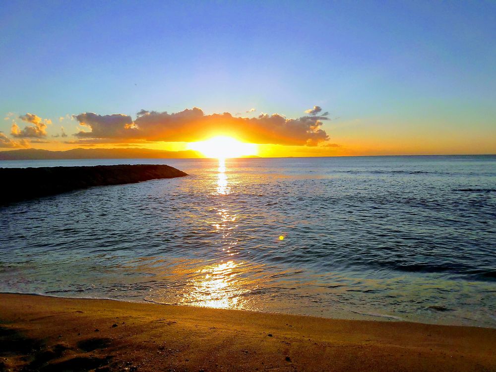 Sunset à Port Louis