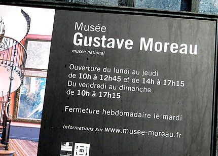Infos musée Gustave Moreau 