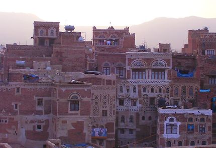Sanaa au soleil couchant, Yémen
