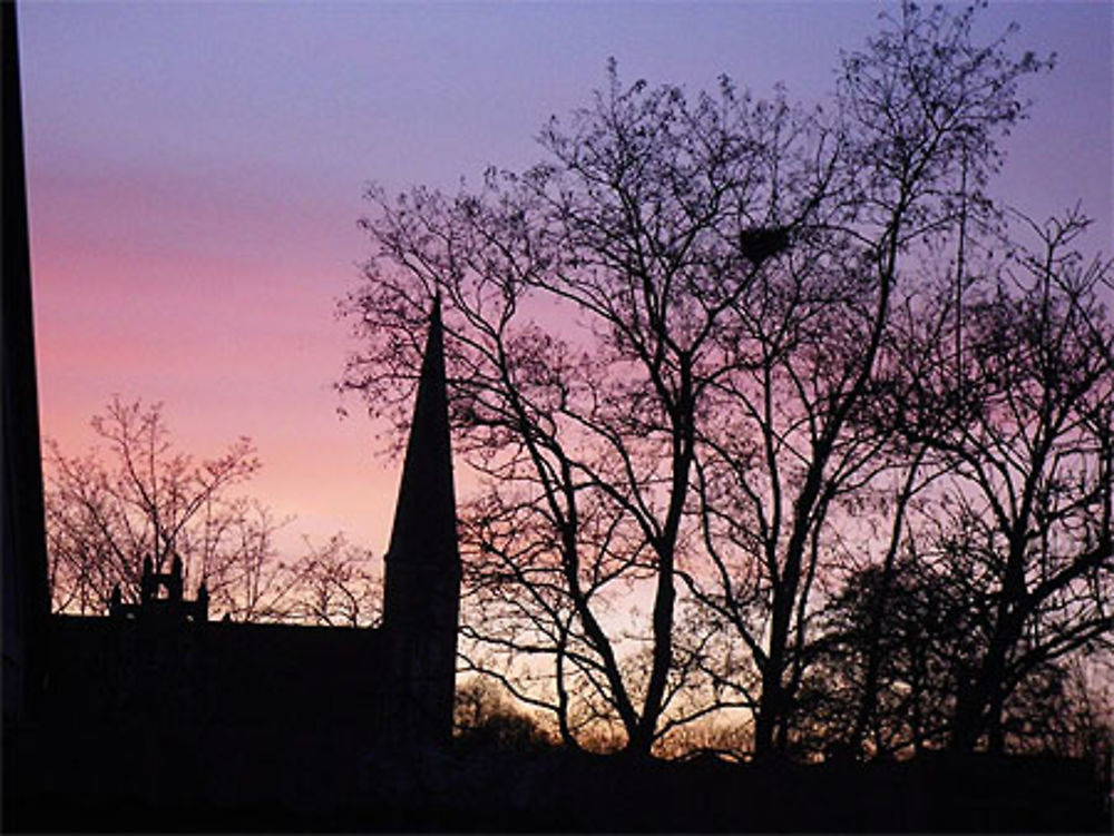 Coucher de soleil à Olsztyn