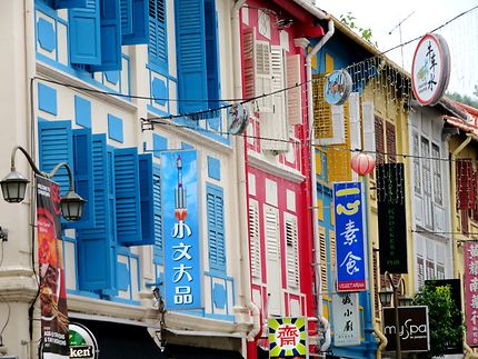 Façades colorées à Singapour