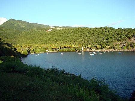Vue sur anse à la barque Vue sur anse à la barque