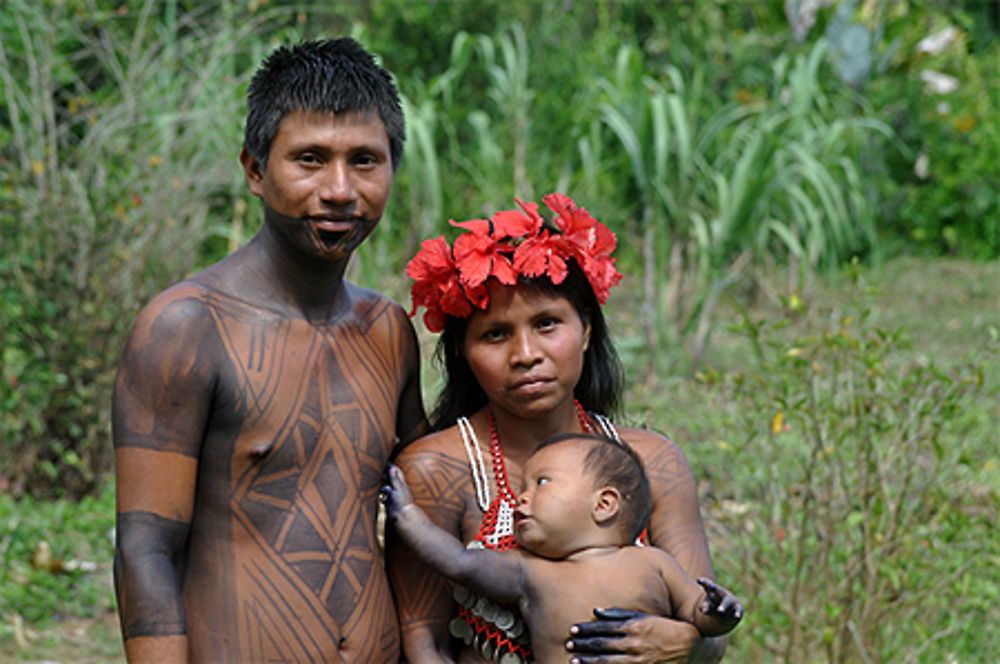 Jeune famille emberá