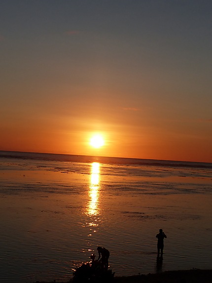 Coucher de soleil sur le lagon 1er novembre