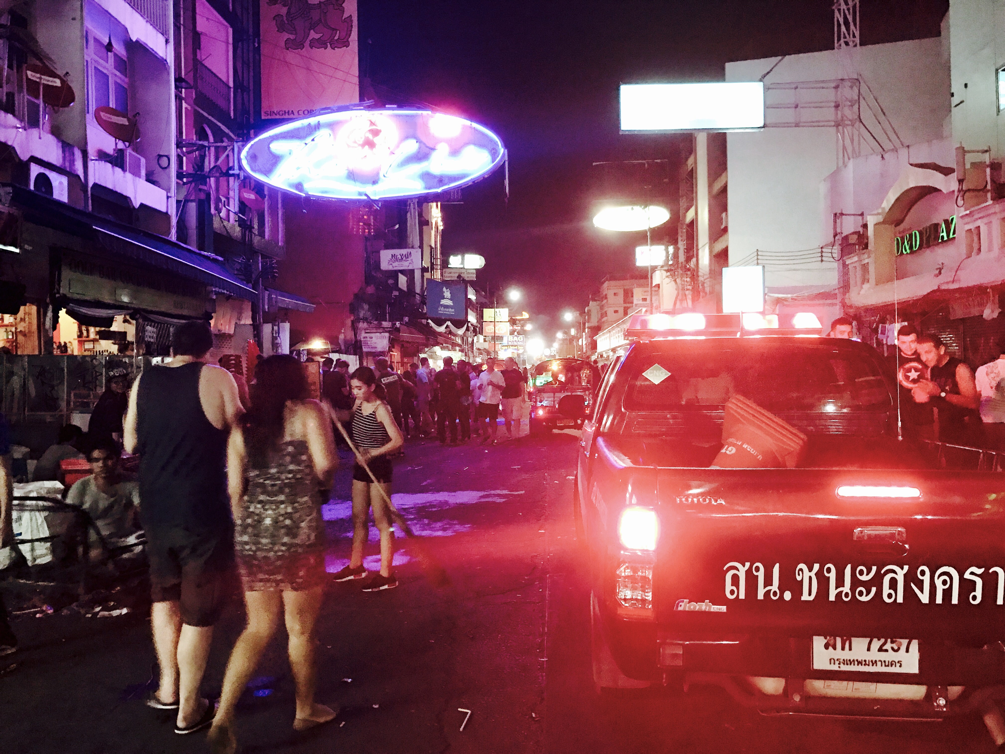 Khao san road by night Khao san road by night
