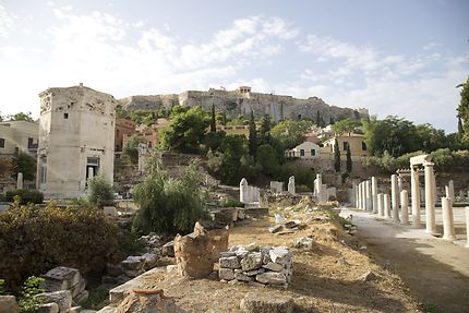 Plaka ruines Athènes 