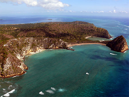 Les plages de Moya à Mayotte, vue du ciel Les plages de Moya à Mayotte, vue du ciel
