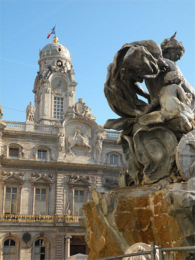 Sculpture Bartholdi place des Terreaux