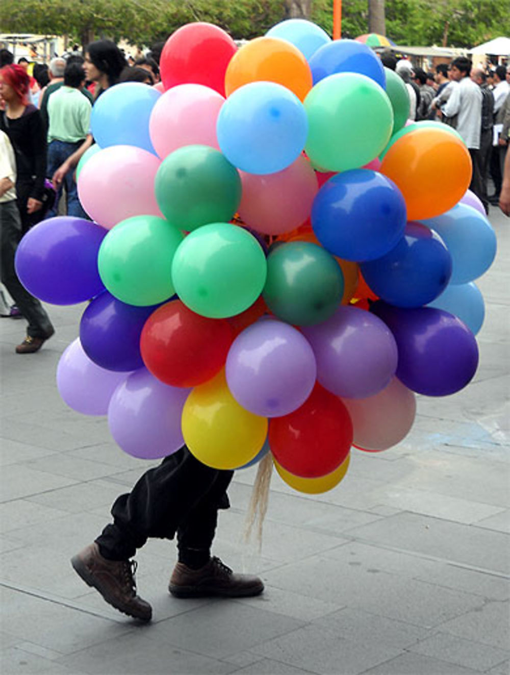 Le marchand de ballons de Plaza de Armas