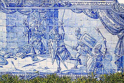 Lisbonne - Jardim Julio Castilho - Superbes azulejos