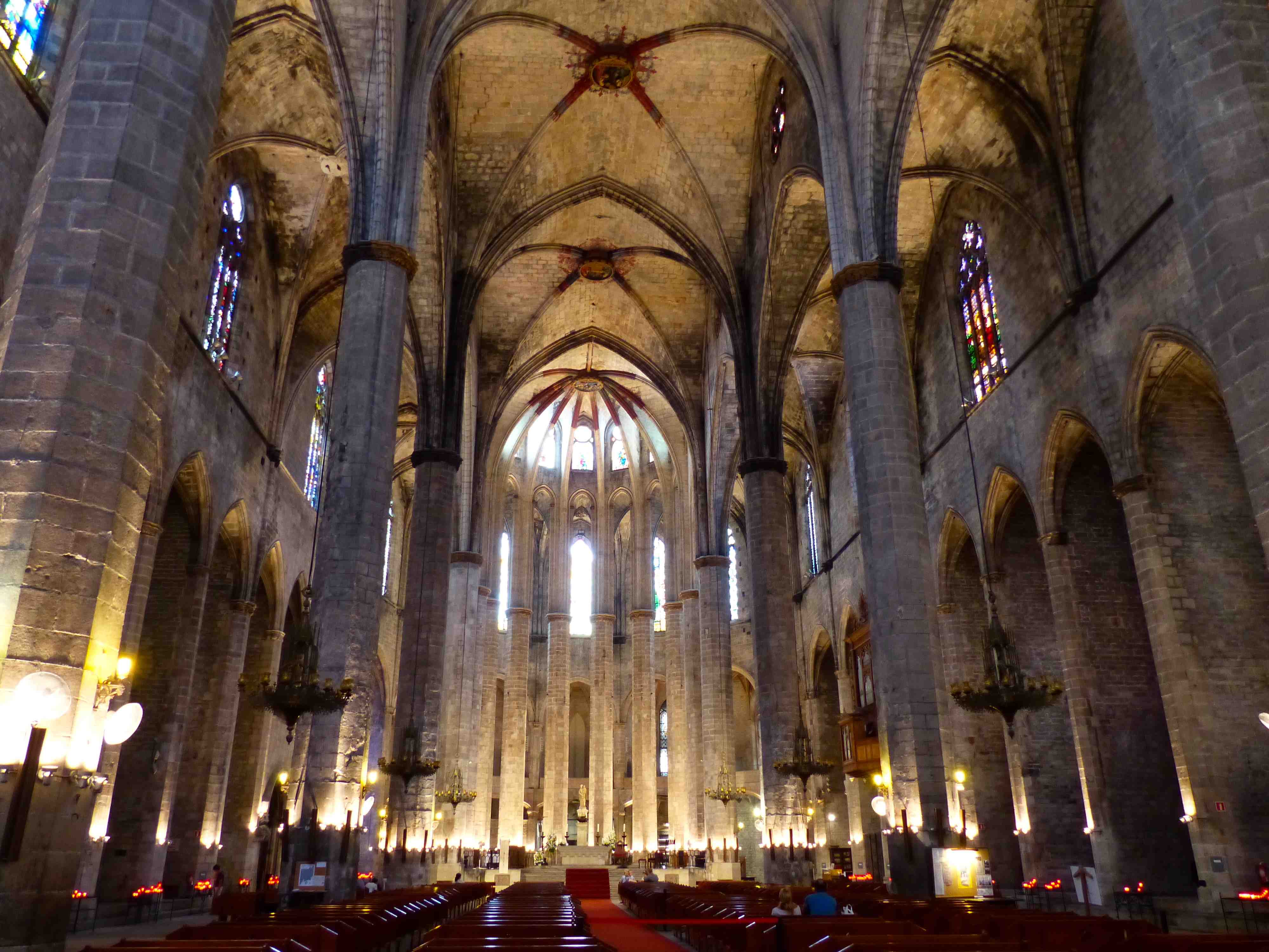 Eglise Santa Maria del Mar - Intérieur Eglise Santa Maria del Mar - Intérieur