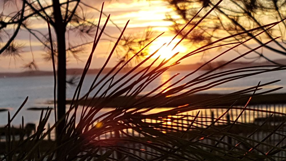 Coucher de soleil à Andernos Les Bains