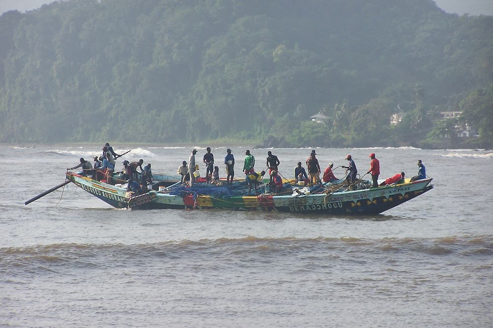 Pirogue et pêcheurs à Limbé