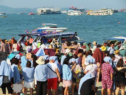 Les touristes chinois à Pattaya