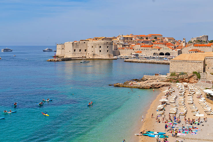 Le port et les plages de Dubrovnik