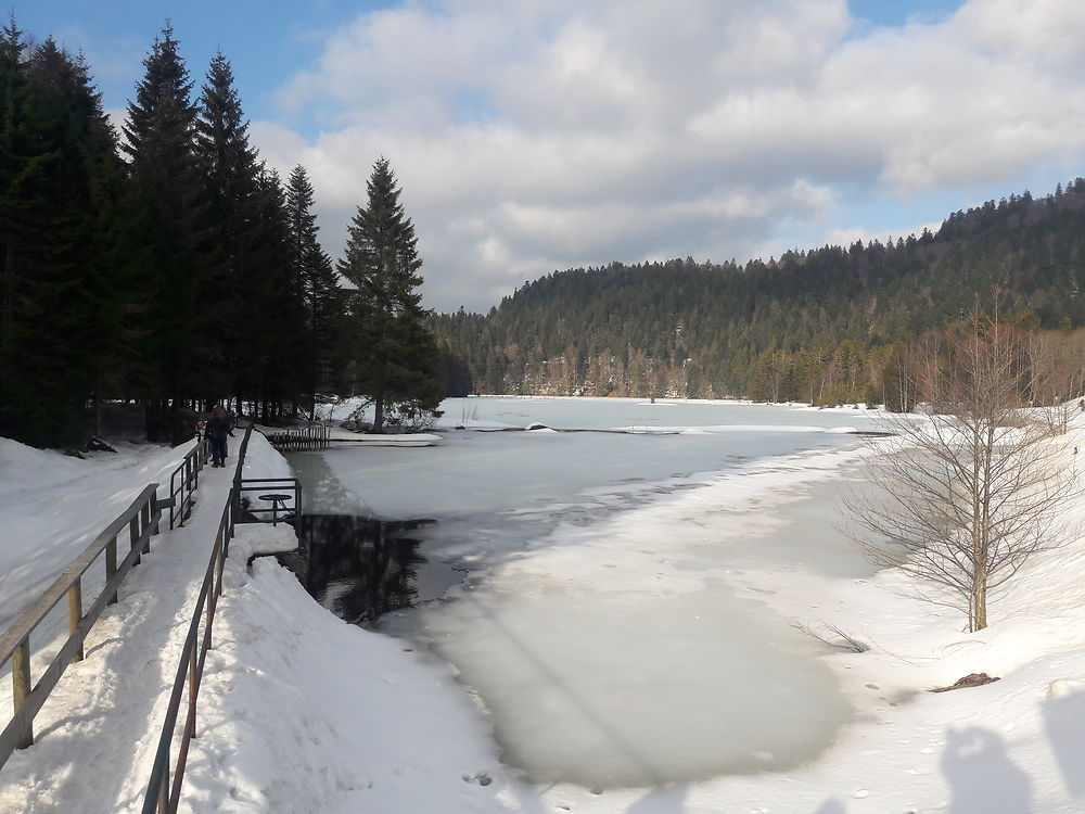 Lac de Lispach gelé