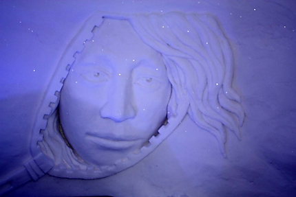 Sculptures sur neige à Snow Village