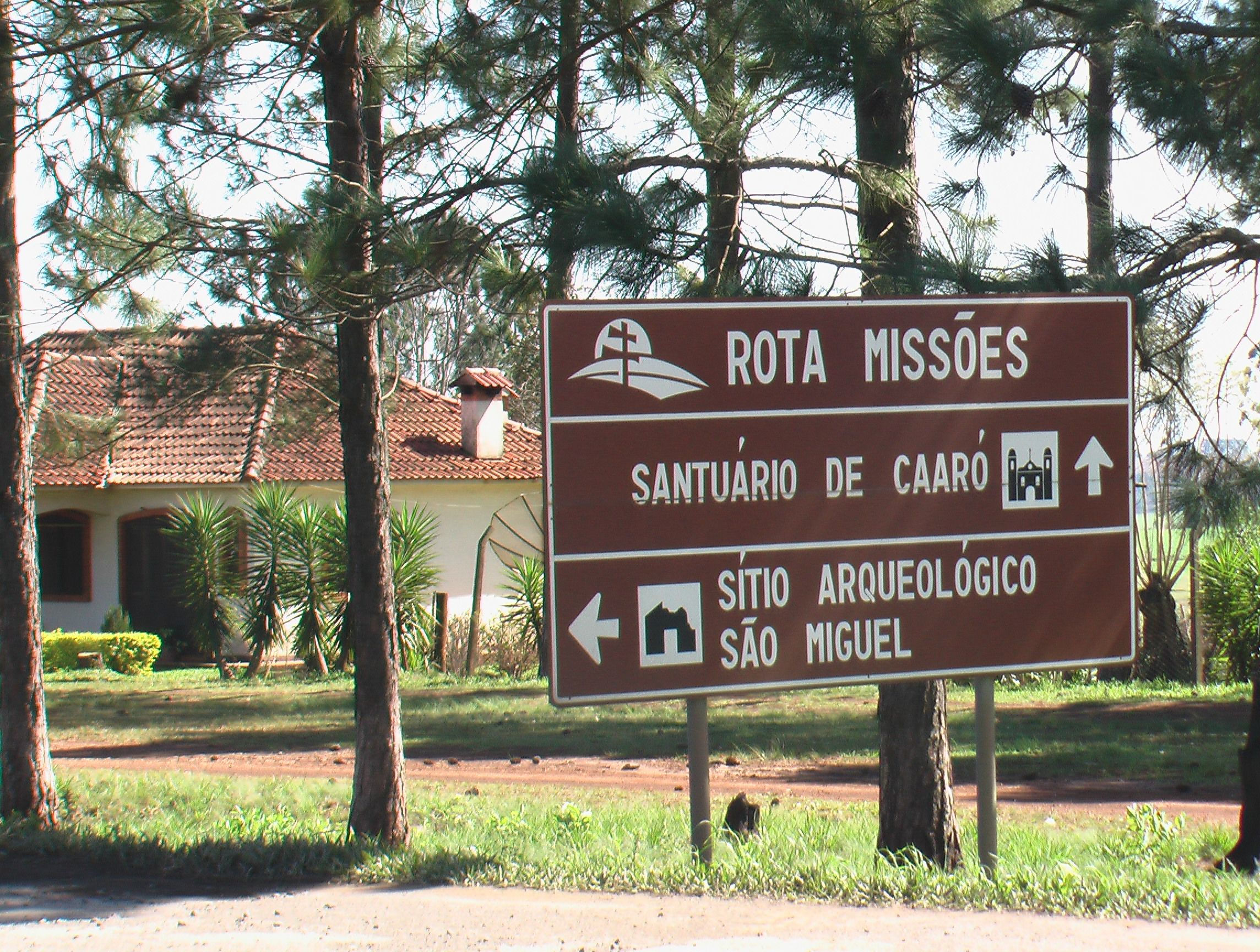 Fléchage des Missions Guaranis
