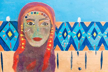 Essaouira, Street art, Femme voilée