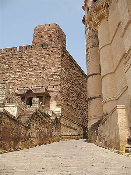 Rampe d'entrée de la forteresse Mehrangarh
