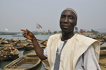 Mon ami le Bozo sur le fleuve Niger à Bamako 