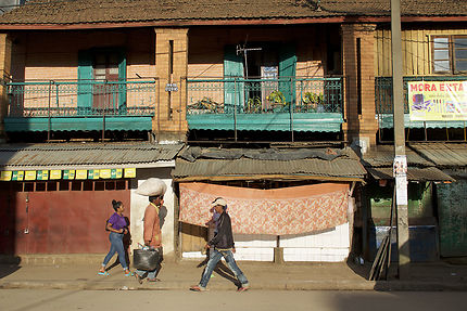 Dans une rue d'Antsirabe, Madagascar